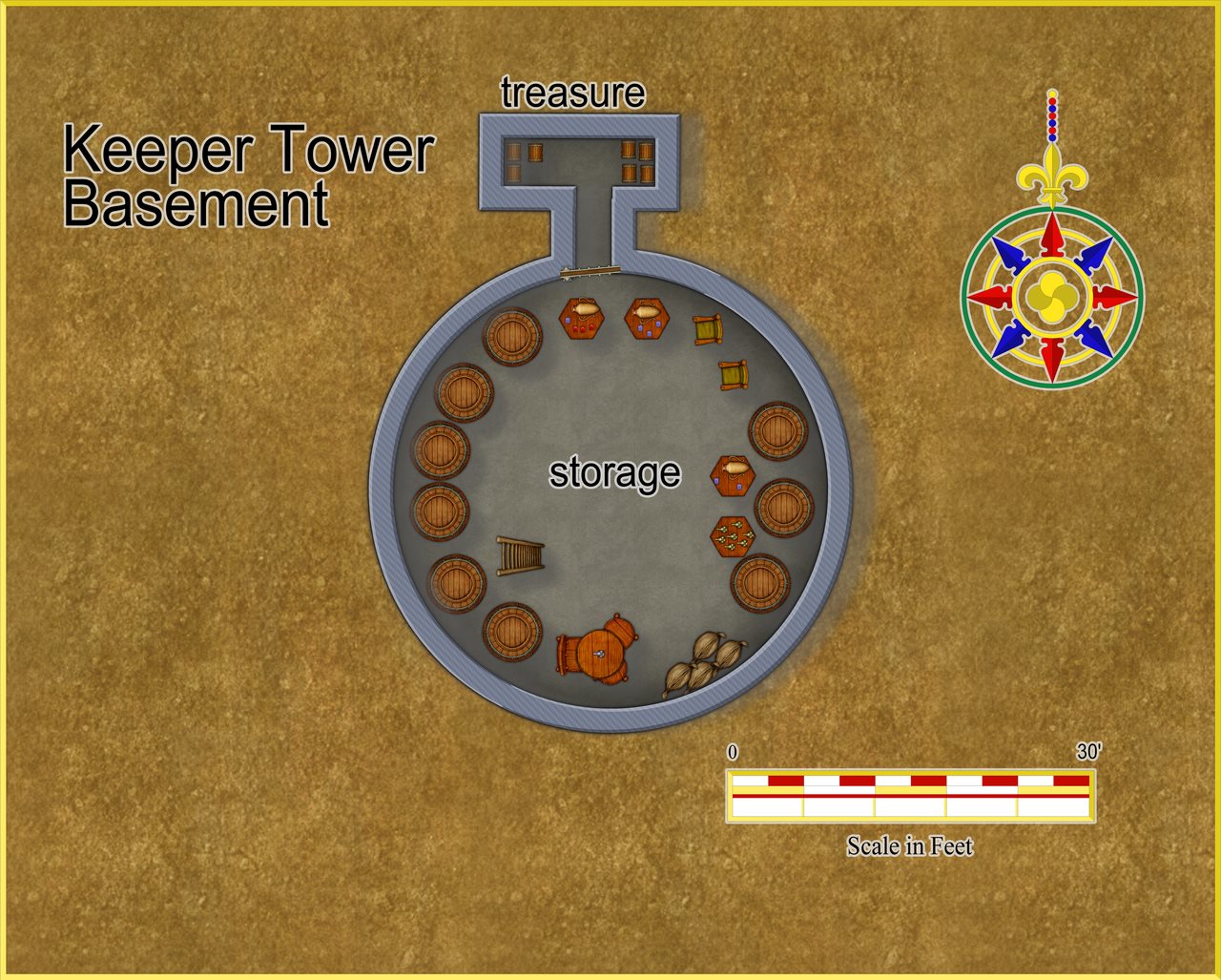 Nibirum Map: keeper tower basement by 